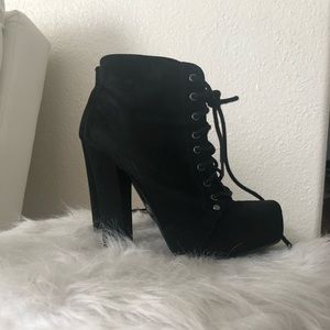 Black ankle boots